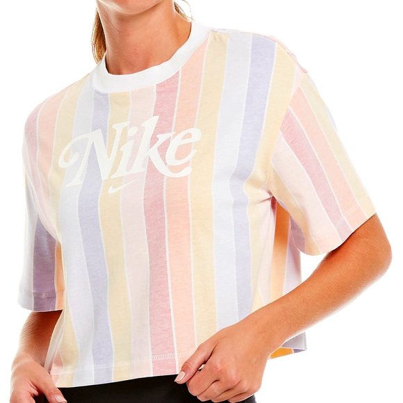Nike Retro Pastel Rainbow Stripe Jersey 